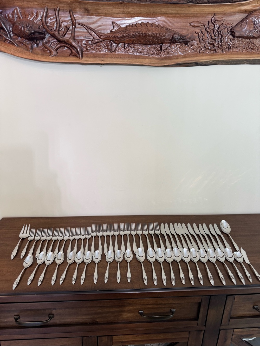 Lenox “Sculpt” 61-Piece 18/10 Stainless Flatware Set